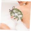 ADOCARN 2pcs Exfoliating Shower Loofah Sponges for Men and Women Long Bath Scrubber Balls for Body Cleanse Rich Bubbles for Refreshing Shower Experience Ginger Yellow Matcha Green view 4