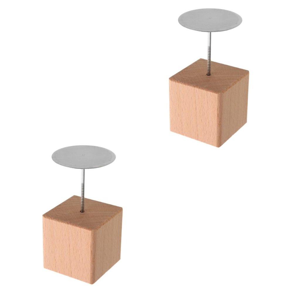 BRIGHTFUFU 2sets Baking Flower Nail Stand Decorated Base Nail Holder for Display for Salon Art