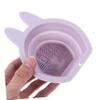 ADOCARN 2pcs Makeup Brush Cleaner Bowl Rabbit Shape Hanging Makeup Brush Sponge Cleaner view 4
