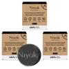 Niyok Natural Cosmetics Solid Moisturizing Face Wash Bar, For Normal to Sensitive Skin, Patchouli Scent, 80g, 3-Pack view 1