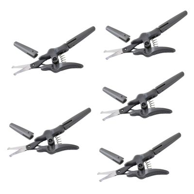 HONMEET 5pcs Eyebrow and Beard Grooming Scissors Precision Trimming Tool Rounded Tips for Safe Use Compact Design for Travel and Daily Grooming for Facial Hair and Nose Hair