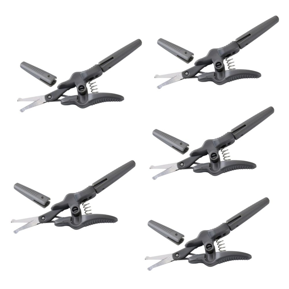 HONMEET 5pcs Eyebrow and Beard Grooming Scissors Precision Trimming Tool Rounded Tips for Safe Use Compact Design for Travel and Daily Grooming for Facial Hair and Nose Hair