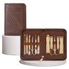 Bustards Nail Clipper Set Manicure Set Professional 11 in 1 Nail Clippers Set, Stainless Steel Manicure Kit with Luxurious PU Leather Case, Sharp Nail Care Kit for Men Fingernail Clipper view 1