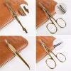 Bustards Nail Clipper Set Manicure Set Professional 11 in 1 Nail Clippers Set, Stainless Steel Manicure Kit with Luxurious PU Leather Case, Sharp Nail Care Kit for Men Fingernail Clipper view 3