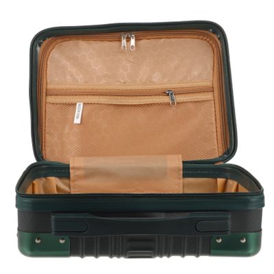 BIUDECO Makeup Artist Travel Case Abs Material Portable Suitcase Travel Carry Bag for Women Durable Cosmetics Storage Box