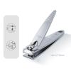 Bustards Nail Clipper Set Nail Clipper Set for Men Women, Stainless Steel Nail Cutter Travel Kit, Personal Nail Care Tools Manicure Kit with Portable Leather Case Set of 4 Fingernail Clipper(Red) view 2