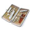 Bustards Nail Clipper Set Manicure Set Nail Clippers Kit, 10PCS Stainless Steel Professional Manicure Grooming Kits, Personal Portable Nail Care Tools with Luxurious Travel Case Fingernail Clipper view 3