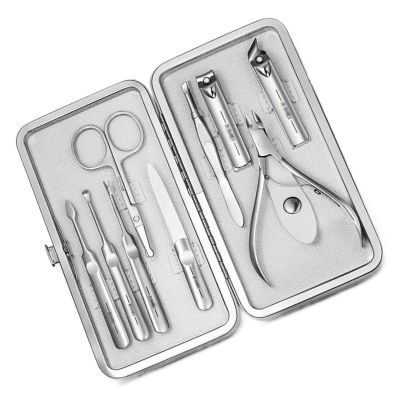 Bustards Nail Clipper Set 9Pcs Manicure Set Pedicure Set for Men & Women, Sharp Nail Clipper Kit Stainless Steel Professional Nail Cutter Tools with Travel Case Kit Fingernail Clipper