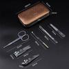 Bustards Nail Clipper Set Manicure Set Nail Clippers Kit, 6 in 1 Pieces Stainless Steel Manicure Kit, Professional Grooming Kits, Nail Care Tools with Exquisite Travel Case Fingernail Clipper view 2