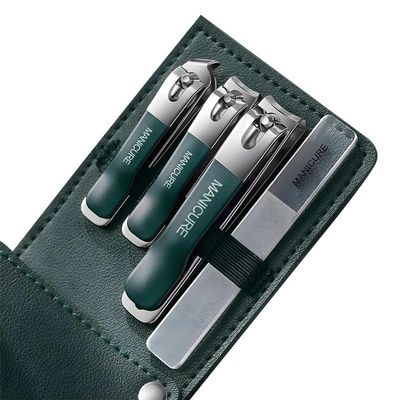 WANGHAI2024M Nail Clipper Set 4pcs Kit Pedicure Care Tools New Manicure Set Stainless Steel for Women Men Professional Nail Clippers Nail Grooming Tools