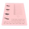 2 in 1 Eyelash Extension Tray Acrylic Clearly Marked Convenient False Lash Storage Professional Pallet for Lash Artists Beauty Salons (Pink) view 2