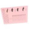 2 in 1 Eyelash Extension Tray Acrylic Clearly Marked Convenient False Lash Storage Professional Pallet for Lash Artists Beauty Salons (Pink) view 4