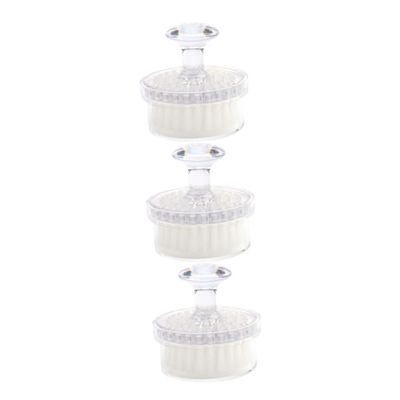 VINTORKY 3pcs Manual Face Exfoliating Brush with Cover Deep Cleansing Tool for Blackhead Removal Portable and Lightweight Facial Cleaner for All Skin Types White Crystal
