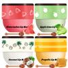 4 PCS Bee Lip Balm - Honey Watermelon Apple Coconut Lip Balm Sleeping Lip Mask Overnight with Sticks, Lip Exfoliating, Prevents Dry & Crack view 1