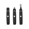 Erkot Nose Hair Trimmer for Men and Women, Eyebrow Trimmer, Electric Shaver Razor 3 in 1, Portable, Waterproof and Rechargeable for Ears, Face, Legs (Black) view 1