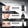 Erkot Nose Hair Trimmer for Men and Women, Eyebrow Trimmer, Electric Shaver Razor 3 in 1, Portable, Waterproof and Rechargeable for Ears, Face, Legs (Black) view 2