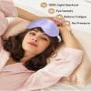 100% Mulberry Silk Bonnet for Sleeping Women Silk Hair Bonnet Elastic Tie Band with Silk Hair Scrunchies Silk Sleep Eye Mask(Wisteria+Violet) view 4