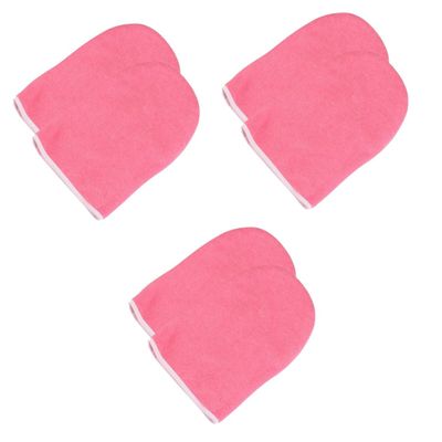 VINTORKY 3 Pairs Paraffin Therapy Gloves Hand Spa Mitts Self-Apply Insulated Hand Gloves