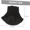 HAPINARY 4pairs Moisturizing Heel Repair Socks Breathable Gel Heel Protectors for Cracked Feet Toeless Design Soft Durable Material for Day Night Skin Tone Black Blue view 2