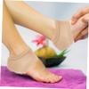 HAPINARY 4pairs Moisturizing Heel Repair Socks Breathable Gel Heel Protectors for Cracked Feet Toeless Design Soft Durable Material for Day Night Skin Tone Black Blue view 3