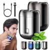 Cohbskj New Model Mini Dual-Head Electric Shaver, Mini Portable Electric Shaver, Mini Dual Head Electric Razor, USB Rechargeable Waterproof Electric Razor, Pocket Size (2 PCS-C) view 1
