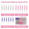 150Pcs Disposable Mascara Wands Spoolie Brush Crystal Eyebrow Brushes Eyelash Extension Applicator Makeup Kits With Container(Mix 3 Color) view 2