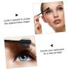 HAPINARY 3pcs Dual Sided Eyebrow Brush Comb Wooden Handle Hair Makeup Tool Lash Comb view 2