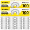 JETMORE 200 Pack Single Edge Razor Blades, Sharp Razor Blades Individually Wrapped, Razor Refills Fit Standard 1.5" Scraper, Utility Blades for Stickers, Glue, Labels, Adhesive Residue Cleaning view 1