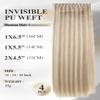 Invisible Hole Weft Human Hair Extensions No Tape In Hair Extensions Seamless Weft Extensions With Micro Beads Real Human Hair Ash Blonde 18/613 Reusable Microring Hair Extensions (35g 4Pcs,20 Inch) view 3