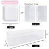 13 Pcs Clear Press On Nail Storage Box Container, False Nail Organizer Case Press On Nail Packaging Box Nail Display Case with Double Sided Tape for Nail Art Home Salon Nail Business Supplies view 2