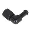 LABLT Black Hose Barb Fitting 90 Degree Female AN6 to 3/8 Swivel view 4