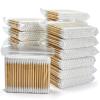 Bamboo Cotton Swabs 2000ct(20 Pack), 3 inch Double Tips Cotton Swabs with Wooden Sticks for Ears, Makeup, Personal Grooming and Household Cleaning view 1