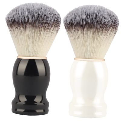 HAPINARY 2pcs Mens Shaving Brush Handle Barber Brush for Male Beard Care Double-sided Shaving Cream