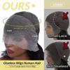 13x4 HD Lace Front Wig Glueless Pre Plucked 180 Density Body Wave Lace Frontal Wig for Black Women Natural Black Color 18Inch view 3