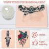 3mm Tattoo Fake Skin, 10 Pcs Pure Silicone Tattoos Practice Skin, Double Sides Real Thick Feeling Soft Skins, Tattooing Microblading Eyebrow Lip Practice or Display for Beginners view 4