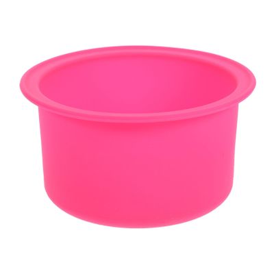 Beatifufu Non-stick Silicone Wax Melting Pot with Inner Bowl for Hair Removal Heat-resistant and Practical Wax Heater for Home and Salon Use Pink Color