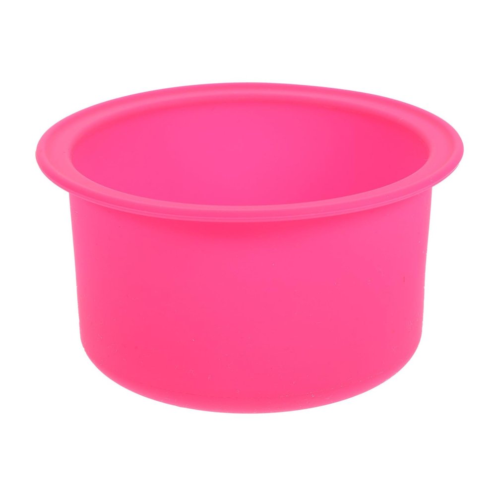 Beatifufu Non-stick Silicone Wax Melting Pot with Inner Bowl for Hair Removal Heat-resistant and Practical Wax Heater for Home and Salon Use Pink Color