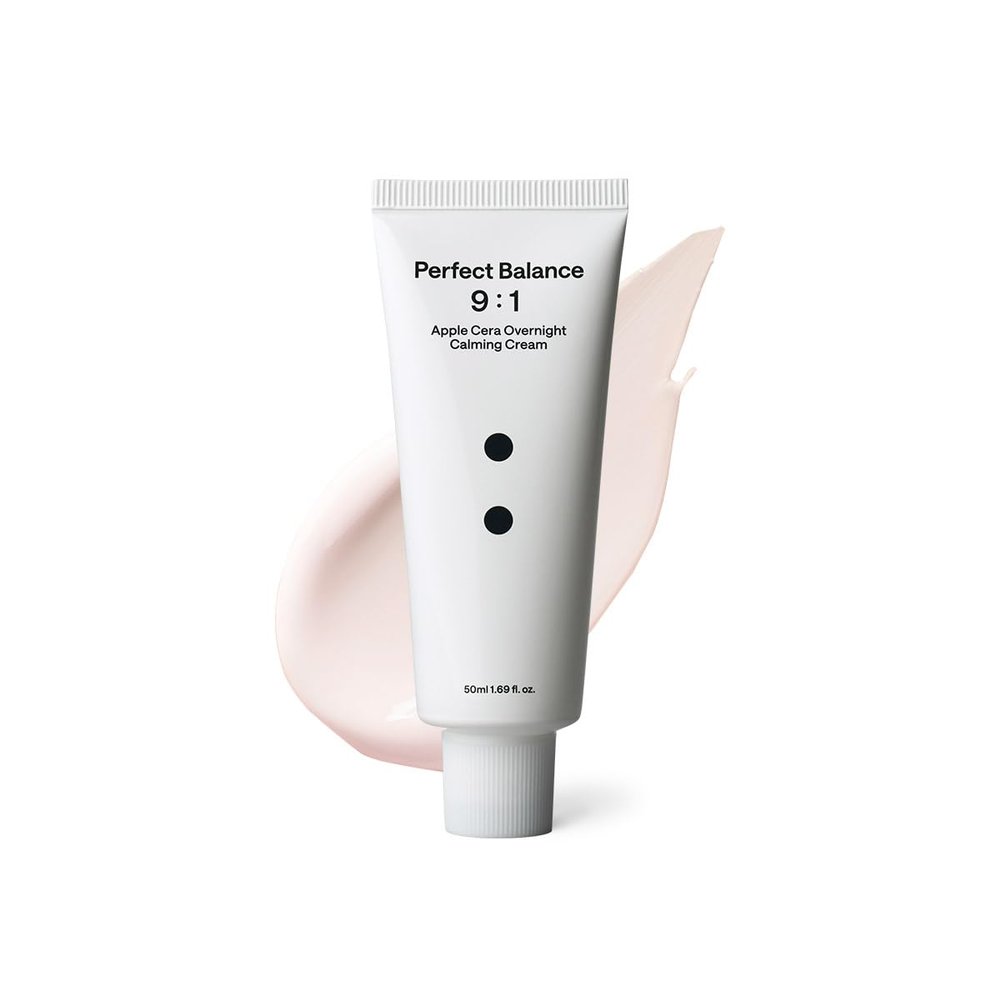 B:Lab Apple Cera Overnight Calming Cream 50 ml | 2% Ceramide NP (20,000 ppm) + Apple Vinegar | Barrier-Repair Night Moisturizer for Red & Dehydrated Skin | 1.69 fl oz