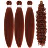 Reddish Brown Braiding Hair Pre stretched for Bob Boho Braids Pre stretched Boho Braiding Hair view 2