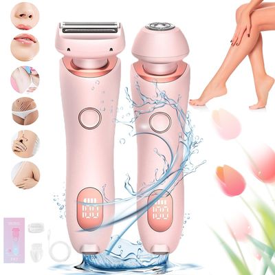 Razor for Women, Beauty Electric Razor, Electric Bikini Trimmer for Women,Goddess Shaver (Pink)