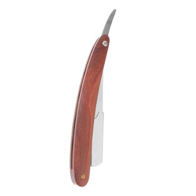 IWOWHERO 2pcs Straight Razor for Men Barber Manual Wood Handle Beard and Stubble Hair Cutting Tool for Father Day Valentine Day Christmas