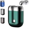New Model Mini Dual-Head Electric Shaver, Mini Dual Head Electric Shaver, Mini Portable Electric Shaver, Double-Ring Magnetic Cutter With An Additional Replacement Head (A) view 1