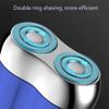 New Model Mini Dual-Head Electric Shaver, Mini Dual Head Electric Shaver, Mini Portable Electric Shaver, Double-Ring Magnetic Cutter With An Additional Replacement Head (A) view 2