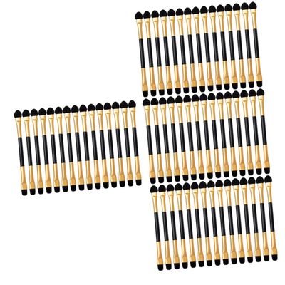 PLAFOPE 60pcs Makeup Brush Set for Women Eye Shadow Applicators Double-sided Eyeshadow Blender Eyeshadow Makeup Brush Set