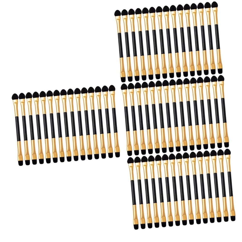 PLAFOPE 60pcs Makeup Brush Set for Women Eye Shadow Applicators Double-sided Eyeshadow Blender Eyeshadow Makeup Brush Set
