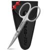 FABINOC Curved Nail Scissors for Women & Men  German Quality Stainless Steel  Small Manicure Pedicure Scissors for Fingernail, Toe Nail, Eyebrows & Mustache view 1