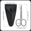 FABINOC Curved Nail Scissors for Women & Men  German Quality Stainless Steel  Small Manicure Pedicure Scissors for Fingernail, Toe Nail, Eyebrows & Mustache view 3