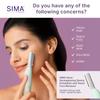 SPA SCIENCES - SIMA Patented Dermaplane Razor for Women Face  Painless 2-in-1 Facial Exfoliation & Peach Fuzz Hair Removal  Anti-Aging  3 Speeds  Rechargeable  19 Weeks Treatment view 3