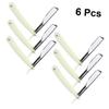 PLAFOPE Men's Manual Hair Shaver Set 6pc Barber Razor Beard Razor Blade Eyebrow Trimmer White Handle Vintage Style view 3