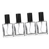 HAPINARY 4pcs Eco-friendly Square Perfume Refill Bottles Ultra Fine Mist Spray for Travel view 1